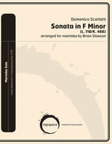 Sonata in F Minor Marimba Solo cover